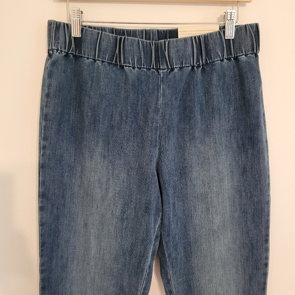 NWT Soft Surroundings Metro/ full length elastic pull on jeans size M (10-12) - Picture 3 of 13